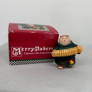 Dept 56 Merry Makers Clarence the Concertinist Monk Figurine Christmas